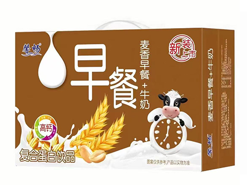 麥香早餐+牛奶復(fù)合蛋白飲品